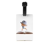 JKDGOJ Les étiquettes à bagages et étiquettes de sac de voyage « Boy in The Book » sont adaptées pour les hommes et les femmes pour éviter les bagages