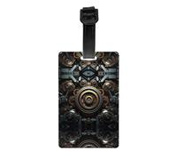 JKDGOJ Les étiquettes à bagages et étiquettes de sac de voyage Steampunk Gear conviennent aux hommes et aux femmes pour éviter les bagages