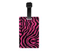 JKDGOJ Les étiquettes de bagage et étiquettes de sac de voyage à motif léopard et tigre zèbre sont adaptées pour les hommes et les femmes pour éviter les bagages