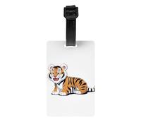 JKDGOJ Les étiquettes de bagage et étiquettes de sac de voyage à motif tigre coquin sont adaptées pour les hommes et les femmes pour éviter les bagages