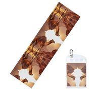 JKDGOJ Les serviettes de glace motif camel dans le désert sont adaptées pour les sports d'intérieur et d'extérieur et les activités d'exercice