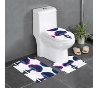 JKDGOJ Lot de 3 tapis de salle de bain antidérapants - Facile à nettoyer et à entretenir - Bloque l'humidité et durable