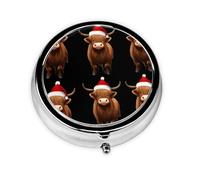 JKDGOJ Mini pilulier rond avec 3 compartiments pour le rangement des pilules et le voyage