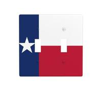 JKDGOJ Panneau mural décoratif Motif drapeau du Texas 11,4 x 11,4 cm Convient aux prises qui ne sont pas facilement endommagées