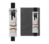 JKDGOJ Porte-stylo en cuir pour marque-page Motif petit diable méchant pour journaux, agendas, planificateurs - Pochette à sangle réglable