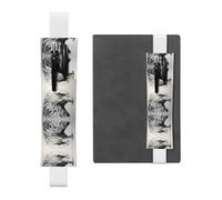 JKDGOJ Porte-stylo en cuir pour signet, esquisse d'un aigle, pour journaux, agendas, planificateurs à couverture rigide, pochette à sangle réglable, blanc, taille unique