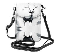 JKDGOJ Sac à bandoulière avec imprimé antilope étrange, sac pour téléphone portable, petit portefeuille pour femme, un cadeau pratique adapté pour les sorties, l'exercice et le shopping