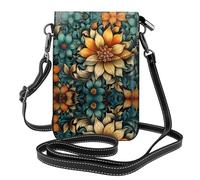 JKDGOJ Sac à bandoulière avec imprimé pétales fins, sac pour téléphone portable, petit portefeuille pour femme, un cadeau pratique adapté pour les sorties, l'exercice et le shopping
