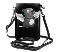 JKDGOJ Sac à bandoulière avec imprimé rat et ange ludique, sac pour téléphone portable, petit portefeuille pour femme, un cadeau pratique adapté pour les sorties, l'exercice et le shopping