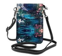 JKDGOJ Sac à bandoulière coloré avec imprimé rivières, sac pour téléphone portable, petit portefeuille pour femme, un cadeau pratique adapté pour les sorties, l'exercice et le shopping