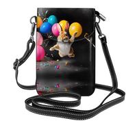 JKDGOJ Sac à bandoulière coloré imprimé monde de lapin, sac pour téléphone portable, petit portefeuille pour femme, un cadeau pratique adapté pour les sorties, l'exercice et le shopping