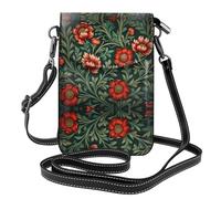 JKDGOJ Sac à bandoulière imprimé floral pour téléphone portable, petit portefeuille pour femme, un cadeau pratique adapté pour les sorties, l'exercice et le shopping