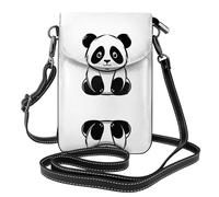 JKDGOJ Sac à bandoulière imprimé panda pour téléphone portable, petit portefeuille pour femme, un cadeau pratique adapté pour sortir, faire de l'exercice et faire du shopping