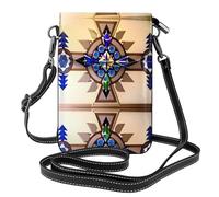 JKDGOJ Sac à bandoulière imprimé peinture aborigène, sac pour téléphone portable, petit portefeuille pour femme, un cadeau pratique adapté pour les sorties, l'exercice et le shopping
