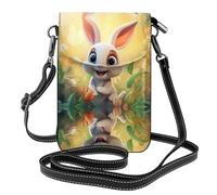 JKDGOJ Sac à bandoulière Surprise Bunny Prints pour téléphone portable, petit portefeuille pour femme, un cadeau pratique adapté pour les sorties, l'exercice et le shopping