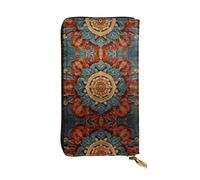 JKDGOJ Sense of History - Portefeuille long en cuir pour femme - Grande capacité - Avec fermeture éclair