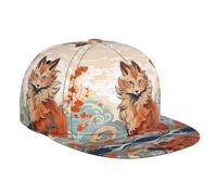 JKDGOJ Sitting Fox Casquette de baseball imprimée pour adulte, convient pour toutes les saisons, taille réglable classique noire