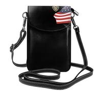 JKDGOJ Soldat avec drapeau national imprimé sac à bandoulière, sac pour téléphone portable, petit portefeuille pour femme, un cadeau pratique adapté pour sortir, faire de l'exercice et faire du