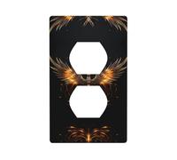 JKDGOJ Superbe panneau mural à double prise Phoenix Prints durable pour prises et interrupteurs décoratifs