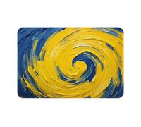 JKDGOJ Tapis de sol antidérapant avec impression spirale Eddy pour intérieur et extérieur, convient pour les entrées de chambre à coucher et de salle de bain, 40,6 x 61 cm