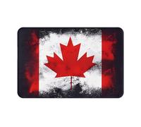 JKDGOJ Tapis de sol antidérapant imprimé drapeau canadien pour intérieur et extérieur, convient pour les entrées de chambre à coucher et de salle de bain, 40,6 x 61 cm