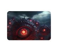 JKDGOJ Tapis de sol antidérapant Motif œil du diable Pour intérieur et extérieur Convient pour les entrées de chambre à coucher et de salle de bain 40,6 x 61 cm