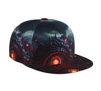 JKDGOJ The Devil's Eye Casquette de baseball imprimée pour adulte Convient pour toutes les saisons Noir Taille réglable classique
