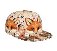 JKDGOJ The Fox in The Bush Casquette de baseball imprimée pour adulte, convient pour toutes les saisons, taille réglable classique noire