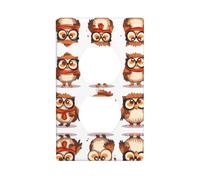 JKDGOJ The Learned Owl Prints Panneau mural double prise pour prise électrique domestique durable pour prises et interrupteurs décoratifs