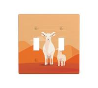 JKDGOJ The Standing Lamb Panneau mural décoratif 11,4 x 11,4 cm adapté aux prises qui ne sont pas facilement endommagées