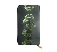 JKDGOJ Twining Vines Prints Portefeuille long en cuir pour femme Grande capacité avec fermeture éclair