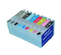 JKDND R2880 T0961-T0969 Cartouche Rechargeable avec Puce Arc À Réinitialisation Automatique Compatible avec Epson R2880 Imprimante Photo À Jet d'encre(R2880 2Sets)