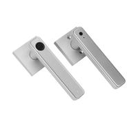JKDND Serrure De Poignée De Porte Intelligente 4-en-1 Empreinte Digitale/code/clé/TTLock App Serrure Biométrique À Empreinte Digitale Pour Chambre À Coucher Bureau Hôtel(TTlock Silver)