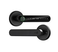 JKDND Serrure Électronique Intelligente Pour Porte À Empreinte Digitale, Compatible Avec Les Empreintes Digitales, Les Codes, Les Clés, L'application Tuya Et Le Déverrouillage Par Carte.