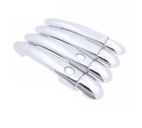 JKELPV Poignée De Porte Extérieure Autocollants pour poignées de porte chromées compatibles avec Renault compatibles avec Clio 3 III (2005-2014) Clanche de Portière Poignée(2 Button 4 Door)