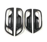 JKELPV Poignée De Porte Extérieure Protection de poignée de porte intérieure, autocollant pour garniture de porte, compatible avec Aito M7 2022 2023 2024 Clanche de Portière Poignée(Carbon fiber)