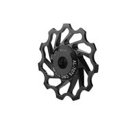 JKELPV Poulie Dentée Dérailleur arrière VTT, poulie CNC 11T 13T, roulements en céramique, Rouleaux de Changement de Vitesse légers pour vélo de Route Outil Calage Volant d’inertie(11T Black)