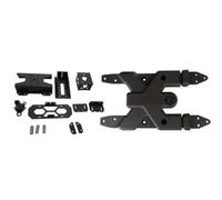 JKELPV Support de Roue Support de Roue de Secours en Acier, kit de Montage pour Wrangler JL 2018+ (Vente directe d'usine) Support Roue de Secours