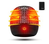 Jkevow Bonnet Chauffant pour Homme Femme, Bonnet Hiver avec Batterie Rechargeable 7,4 V/6000 mAh, 3 Réglages de Température pour Activités de Plein Air, Cyclisme, Randonnée, Ski