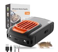 Jkevow Répulsif à ultrasons pour voiture - 12 V - Batterie AA et USB - Pour voiture, compartiment moteur, jardin, grenier, maison