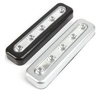 JKG® Barre lumineuse LED à pousser - Lumière LED autocollante,Lumière LED à piles,Super lumineuse,Lumière à piles à coller pour intérieur et extérieur, placards, lumière tactile sous comptoir