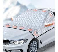 JKGBUK Couverture Pare Brise Voiture pour Renault Scenic Kadjar Clio Megane, Magnétiques Housse de Protection Contre La Neige pour Pare-Brise de Voiture Anti-Glace Anti-UV