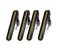 JKgfhFJ Phare de moto Bande lumineuse LED 24 pour clignotants de moto, feu plaque d'immatriculation, stop arrière, indicateur, DC 12 V(4P White to Yellow)