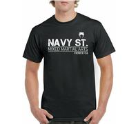 JKHGFD Navy St. Shirt Black Kingdom Mixed Martial Arts Gym TV S-5XL Street Men T-Shirt Black