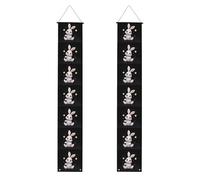 JKIEGOQ Bannière de porche « Little Bunny lighting up the stars » - Robuste, durable, lavable et réutilisable - Décoration de remise de diplôme 30,5 x 180,3 cm