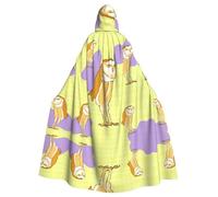 JKIEGOQ Cape à capuche pour adulte avec motif hibou debout pour Halloween, fêtes costumées et plus encore