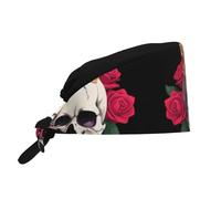 JKIEGOQ Chapeau de travail respirant noble squelette Prince imprimé peau de pêche velours réglable, doux, polyvalent