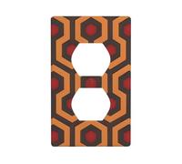 JKIEGOQ Shining Overlook Impression double prise murale Panneau mural Plaque de couverture de prise électrique Décoration résistante à la chaleur 11,4 x 7 cm
