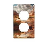 JKIEGOQ Utah Desert Wonders Panneau mural à double prise murale Décoration résistante à la chaleur 11,4 x 7 cm