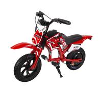 JKING C6 - Moto électrique enfant, Puissance de 200 W, autonomie de 12 km en mode 100 % électrique, vitesse maximale de 16 km/h, conception légère, écran LCD, pneus de 12 pouces, idéal pour les enfant